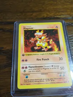 Pokemon TCG First Edition Magmar 036/102 Base Set (Shadowless) Regular - Image 3