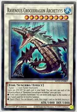 MP21-EN067 Ravenous Crocodragon Archethys - Common 1st Edition Near Mint YuGiOh - Image 1