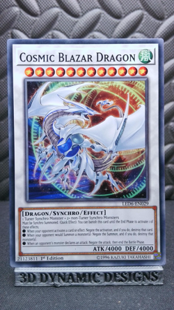 | Yugioh Cosmic Blazar Dragon LED6-EN029 1st Legendary Duelists Magical NM 🔥 | - Image 1