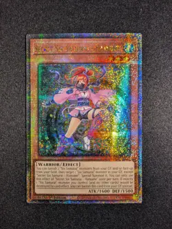 Yugioh Secret Six Samurai - Hatsume RA03-EN01 1st Quarter Century Secret Rare NM - Image 1