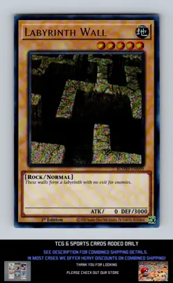Battles of Legend: Monster Mayhem Yugioh #BLMM-EN099 Labyrinth Wall NM+ - Image 1