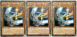 3 x MACR-EN032 B.E.S. Big Core MK-3 - Rare 1st Edition Near Mint YuGiOh Cards - Image 1