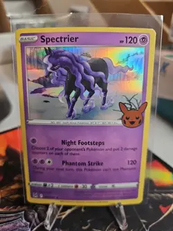 Spectrier 081/196 Rare Holo Card Trick or Trade 2023 Pokemon TCG NM - Image 1