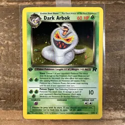 DARK ARBOK Pokemon Card - WOTC - 1st Edition - Team Rocket - 2/82 - HOLO - NM - Image 1