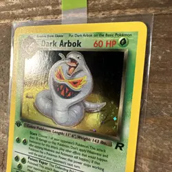 DARK ARBOK Pokemon Card - WOTC - 1st Edition - Team Rocket - 2/82 - HOLO - NM - Image 4