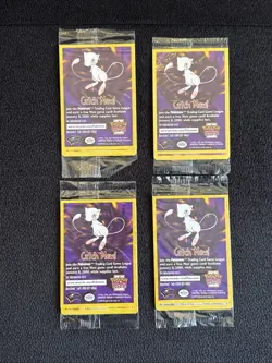 Pokemon First Movie Set of 4 Promo Cards Dragonite Mewtwo Pikachu Elect SEALED - Image 1