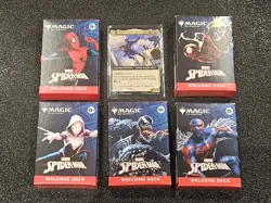 Magic: The Gathering Spider-Man Welcome Deck 5 Colors SEALED Plus + Promo Card - Image 1
