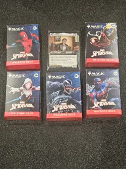 Magic: The Gathering Spider-Man Welcome Deck 5 Colors SEALED Plus + Promo Card - Image 2
