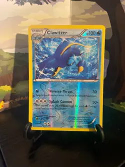 Clawitzer 24/111 - Furious Fists - Rare - Reverse Holo - Pokemon Card TCG - LP - Image 1