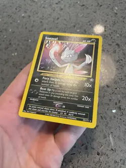 SNEASEL POKEMON CARD 25/111 NEO GENESIS NON HOLO RARE NM - Image 3