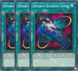 Yugioh - Different Dimension Capsule x 3 1st Edition NM - Plus Free Holo Card - Image 1