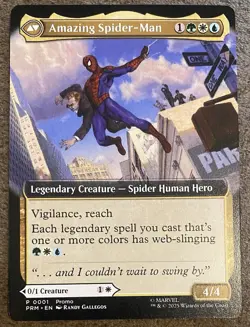 The Amazing Spider-Man Peter Parker NYCC 2025 Magic The Gathering Promo Card MTG - Image 1