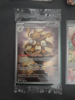 Alakazam Mega Evolution Pokemon Center ETB Promo Card + sealed w/ regular promo - Image 1