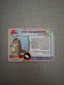 #115 Kangaskhan Topps Holo Trading Card No. 115 - Image 2