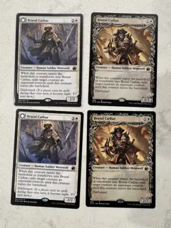 Magic the Gathering MTG Brutal Cathar Play Set Of 4 Cards - Image 1