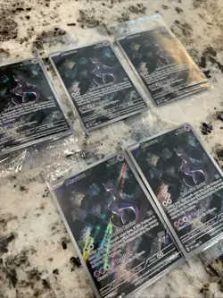 Mewtwo SVP 052 151 Promo Illustration Rare Pokemon Card SEALED LOT Of 5 - Image 2