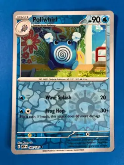 Poliwhirl Reverse Holo NM 061/165 Scarlet & Violet 151 Pokemon Card - Image 1