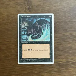 Dark Ritual LP 1995 4th Edition Magic: the Gathering Card - Image 1