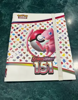 Pokemon 151 Binders 9-Pocket Pages Scarlet Violet Card Album Folder - Image 1