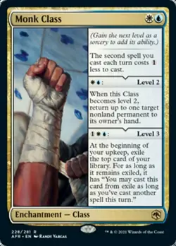 4x Monk Class NM-Mint, English Adventures in the Forgotten Realms MTG Magic - Image 1