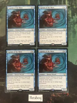 4x MTG Captain of the Mists - Duel Decks: Blessed vs. Cursed (DDQ) (Playset) - Image 1
