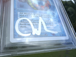 LORD OF ATLANTIS, ARTIST PROOF, REVISED, 1994 MTG, MELISSA BENSON, BAS 10! - Image 4