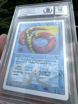 LORD OF ATLANTIS, ARTIST PROOF, REVISED, 1994 MTG, MELISSA BENSON, BAS 10! - Image 5