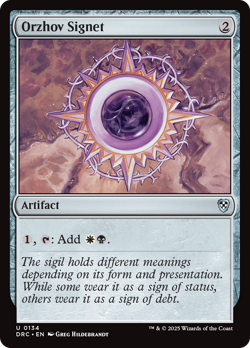 Orzhov Signet [Aetherdrift Commander] Magic MTG - Image 1