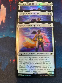 MTG Edge of Eternities Haliya Guided By Light Foil x 3 - Image 1