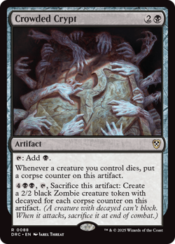 Crowded Crypt [Aetherdrift Commander] Magic MTG - Image 1