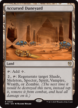 Accursed Duneyard [Aetherdrift Commander] Magic MTG - Image 1
