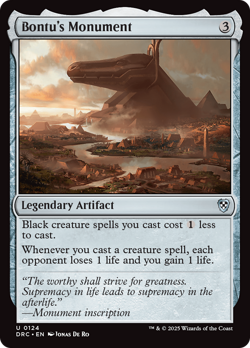 Bontu's Monument [Aetherdrift Commander] Magic MTG - Image 1