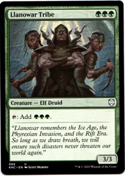 LLANOWAR TRIBE 66 MAGIC: THE GATHERING KALDHEIM COMMANDER (KHC) UNCOMMON - Image 1