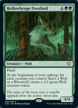 [1x] Hollowhenge Overlord Near Mint, English Crimson Vow Commander MTG Magic - Image 1