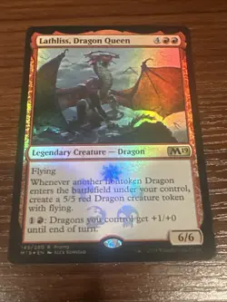 MtG - Lathliss, Dragon Queen - Core Set 2019 - Promo Foil 149 - Image 1