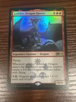 MtG - Lathliss, Dragon Queen - Core Set 2019 - Promo Foil 149 - Image 5