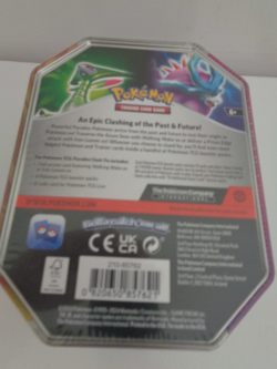 pokemon trading card game tin iron leaves new & sealed - Image 3