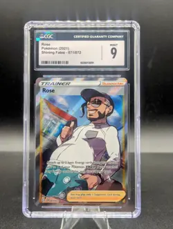 Rose 071/072 Full Art Pokemon TCG CGC 9 Shining Fates Holo #071 MINT - Image 1