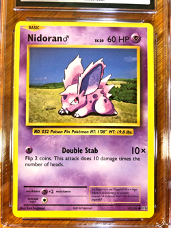 Nidoran Regular Common #43 - CGC GEM MINT 10 - 2016 XY Evolutions - Pokemon TCG - Image 2