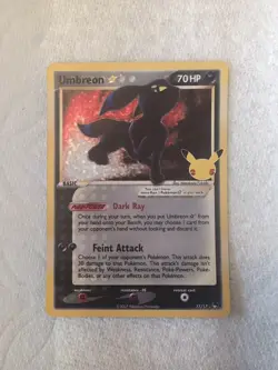 2021 POKEMON CELEBRATIONS CLASSIC COLLECTION #17 UMBREON-GOLD STAR - Image 1