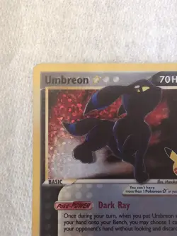 2021 POKEMON CELEBRATIONS CLASSIC COLLECTION #17 UMBREON-GOLD STAR - Image 4