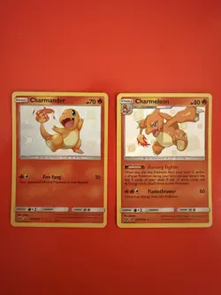 Pokemon TCG Charmeleon Charmander Hidden Fates SV7/SV94 Holo Shiny MINT - Image 1