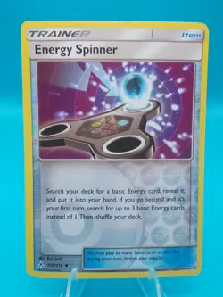 Energy Spinner 170/214 S&M Unbroken Bonds Pokemon TCG Reverse Holo LP - Image 1