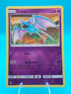 Zubat 64/214 Sm-Unbroken Bonds Pokemon TCG Reverse Holo Lightly Played - Image 1