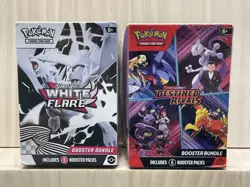 Pokemon TCG: White Flare & Destined Rivals Booster Bundle Sealed Lot of 2 - Image 1