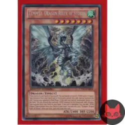 Yugioh Tempest, Dragon Ruler of Storms CT10-EN004 Secret Rare NM - Image 1