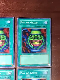 Yu-Gi-Oh Lot Of 4 1st Edition Pot Of Greed SYE-040 / SD3-EN019. Read - Image 3