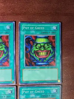 Yu-Gi-Oh Lot Of 4 1st Edition Pot Of Greed SYE-040 / SD3-EN019. Read - Image 4