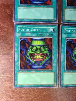 Yu-Gi-Oh Lot Of 4 1st Edition Pot Of Greed SYE-040 / SD3-EN019. Read - Image 5