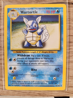 Vintage Wartortle - 42/102 - Base Set - Pokemon Card - EXC / Near Mint Condition - Image 1